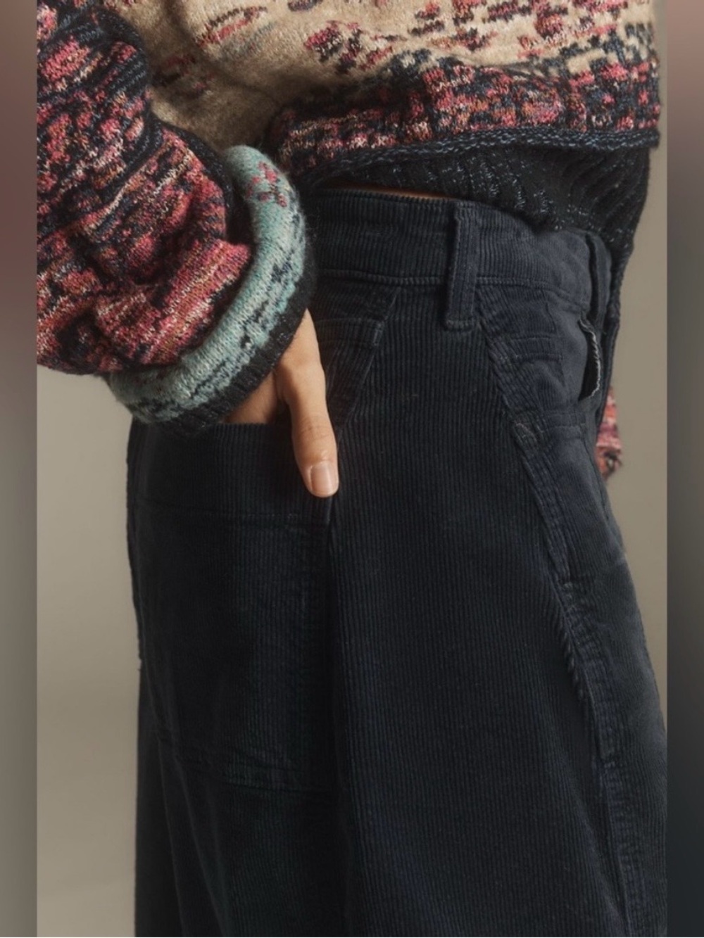 Anthro The Kenna Heritage Mid-Rise Barrel Jeans by Pilcro: Corduroy Edition - Picture 3 of 14